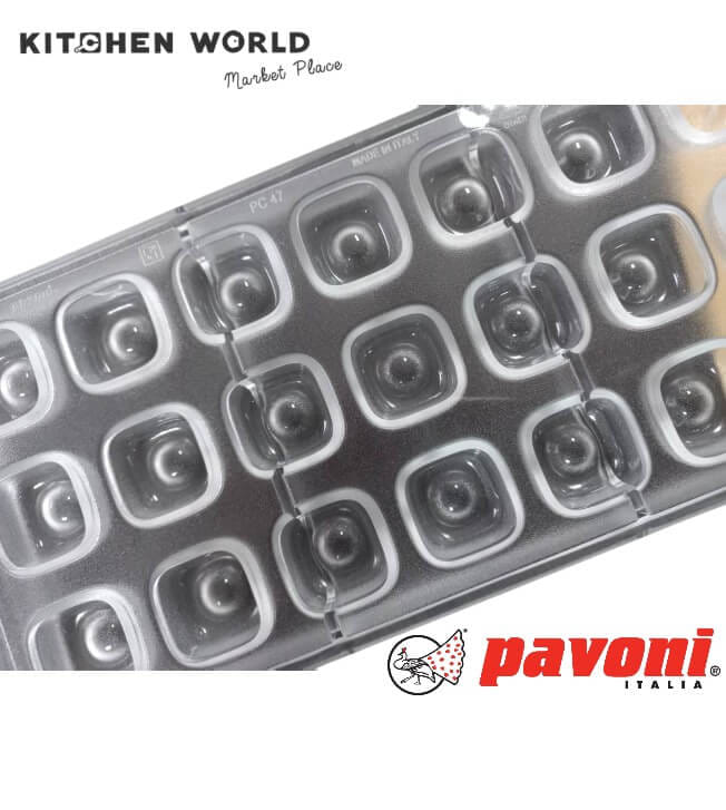 พิมพ์อบขนมโพลีคาร์บอเนต PAVONI CT0789-47 จำนวน 21 ช่อง